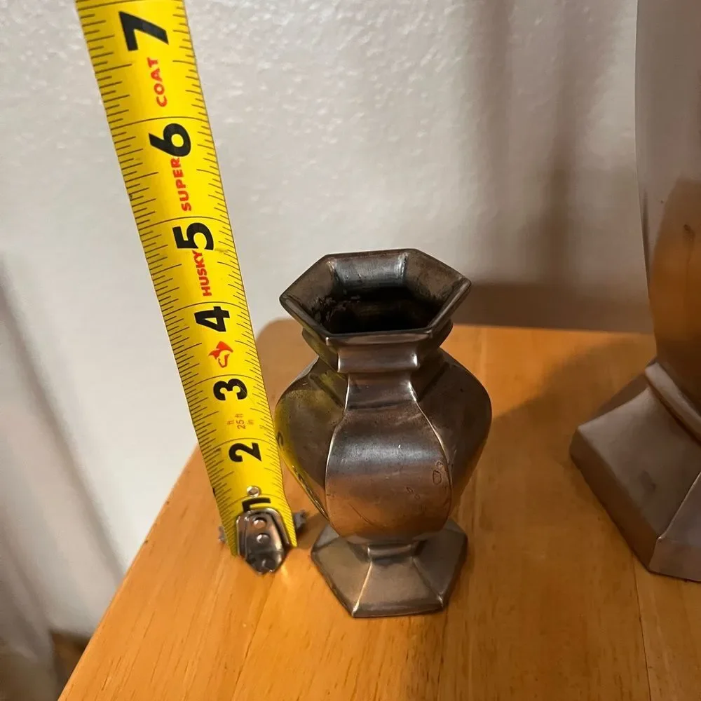 Vintage Pottery Barn Silver Vase Collection